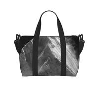 Borsone da palestra con gatto nero con occhi gialli, borsone per uomo e donna, borsa da viaggio per la notte con scomparto per scarpe borse da allenamento, Bai Feng, One Size, Borsone da viaggio