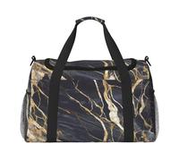 Borsone da palestra con luci al neon per uomo e donna, borsa da notte con scomparto per scarpe, borse da viaggio per allenamento, Marmo, Taglia unica, Borsone da viaggio