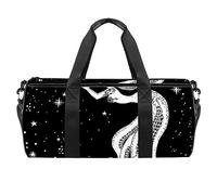 Borsone da palestra con sirena con medusa tra le mani, borsa da palestra, fitness, allenamento, borsa da viaggio, borsa tote borsa per attrezzatura per donne e uomini, Multicolore, 17.7x9x9 inch