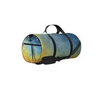 Borsone da palestra con stelle dalla texture cosmica, con tracolla, cerniera, 2 tasche laterali per uomo e donna, borsa da viaggio e da viaggio