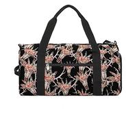 Borsone da palestra con teschio di toro e gitano, stile bohémien, con scomparto per scarpe, borsone da viaggio, weekender, per la notte, per yoga