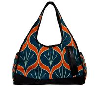 Borsone da palestra da uomo, borsa da palestra da donna, borsa tote per viaggi, allenamento, foresta elefante animale arte vintage, Motivo 1300, 47x16.5x27cm(18.5x6.5x10.6in)