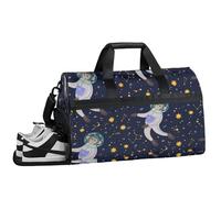 Borsone da palestra da uomo con scomparto per scarpe, 43 l, Cartone animato scimmia., 50 x 35 x 25 cm