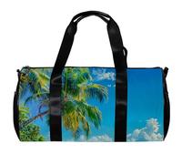 Borsone da palestra, da uomo, per allenamento, weekender, pernottamento, paesaggio, oceano, vela, gabbiano, Motivo 2695, 45x23x23cm(17.7x9x9in)