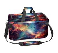 Borsone da palestra in tessuto Oxford, con tracolla staccabile, borsa da allenamento per la notte, per donne e uomini, Galactic Color Planet, Multicolore 5., Taglia unica, Bagaglio a mano
