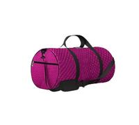 Borsone da palestra vintage alla moda in pitone rosa con texture in pelle di serpente, con tracolla, cerniera, 2 tasche laterali per uomo e donna, borsa da viaggio e da viaggio