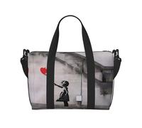 Borsone da ragazza con palloncini, borsa a tracolla portatile, adatta per fitness, pendolarismo, viaggi.