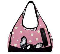 Borsone da uomo, borsa da allenamento, borsone da viaggio, borsa da donna, volpe, universo, spazio, stelle, Fantasia 1363, 47x16.5x27cm(18.5x6.5x10.6in)