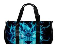 Borsone da uomo, borsa da palestra da donna, borsa da palestra per sport, palestra, nuoto, Doodle Art Dragonfly Heart Cartoon Lovely, Motivo 279, 45x23x23cm(17.7x9x9in)