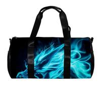 Borsone da uomo, borsa da palestra da donna, borsa da palestra per sport, palestra, nuoto, Doodle Art Dragonfly Heart Cartoon Lovely, Motivo 280, 45x23x23cm(17.7x9x9in)