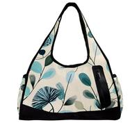 Borsone da uomo, borsa da palestra da donna, borsa da palestra per sport, palestra, nuoto, pastorabile primavera pianta dente di leone vintage, Motivo 6716, 47x16.5x27cm(18.5x6.5x10.6in)