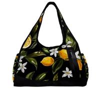 Borsone da uomo, borsa da palestra da donna, borsa da viaggio, yoga, borsone per allenamento, fiore colibrì peonia, Motivo 1134, 47x16.5x27cm(18.5x6.5x10.6in)