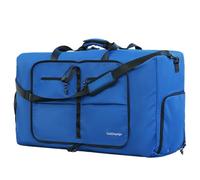 Borsone da uomo Foldie Borsa da viaggio espandibile piccola borsa da palestra per le donne Borsone da viaggio espandibile con scomparto per scarpe Carry On Weekender grande palestra per aeroplani 60L