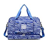 Borsone Da Viaggio 1PC Borsa da viaggio di grandi dimensioni Impermeabile Pull Rod Imbarco Fitness Separazione asciutta e bagnata(Blue)