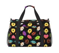 Borsone da viaggio a forma di ciambella, borsa per il fine settimana, borsa a mano, per allenamento, sport, ospedale