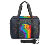 Borsone da viaggio a mano arcobaleno per donne e uomini arcobaleno Gay Pride Weekend Borsa da notte 32 L Grande borsone da cabina per viaggi, sport, palestra, Colore, 32 L, Organizer per borse
