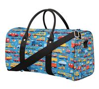 Borsone da viaggio a tema auto per donne, uomini, ragazze, ragazzi, weekend, pernottamento, 22,7 l, borsa da cabina per sport, palestra, yoga, Colore, 22.7L, Organizer per borse