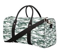 Borsone da viaggio a tema mimetico per donne, uomini, ragazze, ragazzi, weekend, pernottamento, 22,7 l, borsa da cabina per sport, palestra, yoga, Colore, 22.7L, Organizer per borse