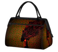 Borsone da viaggio africano da donna per donne e uomini, 24 l, borsa da fine settimana etnica da donna borsa da palestra da viaggio per la notte, Colore, (24L) UK, Organizer per borse