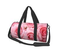 Borsone da viaggio Arco A Maiorca Spagna Weekender Borsa da notte per uomo donna Borsa da palestra sportiva di grande capacità Borsa da palestra in tela Carry On Borse da viaggio Yoga, Rose fresche 1,