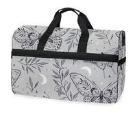 Borsone da viaggio Boho Magic Stars Butterfly per uomini, donne, ragazzi, ragazze, adolescenti, borsa sportiva oversize con scomparto per scarpe, per la notte, il fine settimana, yoga, allenamento,