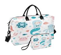 Borsone da viaggio Borsa da palestra Borsa da viaggio Borsa da viaggio Borsa da viaggio Borsa da toilette per palestra Multifunzionale Carine Sirene Marine, Multi, 1 size, Moderno/adattabile