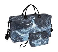 Borsone da viaggio, borsa da palestra, borsa da viaggio per ragazza, borsa da viaggio con borsa da toilette per aereo, viaggi, palestra, yoga