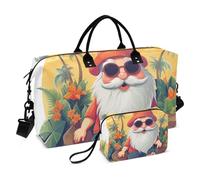Borsone da viaggio, borsa da palestra con nani sul mare con borsa portaoggetti, borsa per la notte, per uomini e donne, viaggi, sport, yoga, Multicolore, Taglia unica