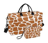 Borsone da viaggio Borsa da palestra con stampa a pelle di giraffa africana per donne e uomini borse da viaggio, Multi