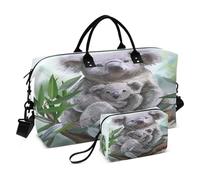 Borsone da viaggio Borsa da palestra Koala pittura ad acquerello per donne uomini borse da viaggio, Multi
