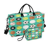 Borsone da viaggio, borsa da palestra per football americano, per donne e uomini, borse da viaggio, Multi