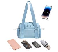 Borsone da viaggio, borsa da palestra separata per asciutto e bagnato, zaino per la notte, organizer per articoli da toeletta e doccia, borsa sportiva per esercizi, danza, sport, viaggi, Blu, Refer to