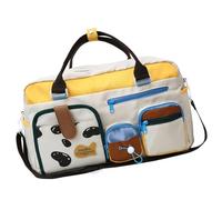 Borsone da viaggio Borsa da viaggio Borsa da fine settimana Borse da viaggio per donne ragazze Sport Palestra Pernottamento a spalla Weekender Pernottamento notte, Mucca da latte, Bellezza di massa