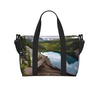 Borsone da viaggio Borsa da viaggio Borsa da viaggio Borsa da palestra per donne e uomini con stampa del parco nazionale del ghiacciaio