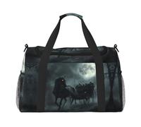 Borsone da viaggio, borsa da viaggio per Halloween, fantasma, luna, notte, weekender, borsone da viaggio, borsa da palestra per donne e uomini, borsa da viaggio per oggetti personali