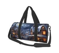 Borsone da viaggio, borsa sportiva da palestra con scomparto per scarpe, borsa leggera per il weekend, per Natale, villaggio di yoga, palestra, borsa sportiva per uomini e donne