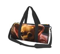 Borsone da viaggio, borsa sportiva da palestra con scomparto per scarpe, leggera, per la notte, per il fine settimana, chihuahua, yoga, palestra, borsa sportiva per uomo e donna