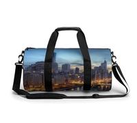 Borsone da viaggio Borse da fine settimana per uomini donne borse da notte di grande capacità borsa da viaggio in città borsa sportiva da palestra borse da viaggio per yoga da viaggio, bianco, 45