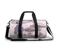 Borsone da viaggio Borse da fine settimana per uomini donne Borse da notte di grande capacità con un ombrello Borsa da viaggio Sport Palestra Borse da viaggio in tela per yoga da viaggio, bianco, 45