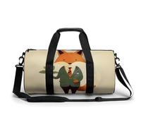 Borsone da viaggio Borse da fine settimana per uomini donne Borse da notte di grande capacità con una foglia Borsa da viaggio sportiva da palestra Borse da viaggio in tela per yoga da viaggio, bianco,