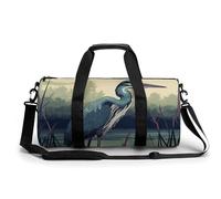 Borsone da viaggio Borse da fine settimana per uomini donne Borse da notte di grande capacità dipinte a mano Airone Borsa da viaggio sportiva Borsa da palestra in tela Borse da viaggio per yoga da