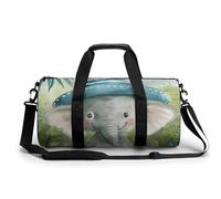 Borsone da viaggio Borse da fine settimana per uomini donne Borse da notte di grande capacità Elefante nella giungla Borsa da viaggio Sport Palestra Borse da viaggio in tela per yoga da viaggio,