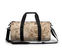 Borsone da viaggio Borse da fine settimana per uomini donne Borse da notte di grande capacità Serie retrò di fiori Borsa da viaggio Sport Borsa da palestra in tela Borse da viaggio per yoga da