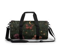 Borsone da viaggio Borse da fine settimana per uomo donna grande capacità borse da notte verde scuro stile viaggio sport palestra borsa in tela borse da viaggio per yoga da viaggio, bianco, 45 cm/22,9