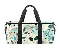 Borsone da viaggio, borsone da palestra, borsa da palestra, borsa da ballo per allenamento fitness, pastorabile pianta primaverile dente di leone vintage, Motivo 6708, 45x23x23cm(17.7x9x9in)