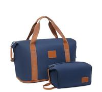 Borsone Da Viaggio Borsone da viaggio espandibile 1 PC, resistente all'acqua, 36 litri, portare con sé custodia for cosmetici, palestra durante la notte(Navy)