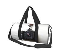 Borsone da viaggio Cane E Tramonto Weekender Borsa Da Pernottamento Per Gli Uomini Donne Grande Capacità Sport Palestra Bag Canvas Carry On Tote Bags Per Viaggio Yoga, Macchina fotografica appesa alla