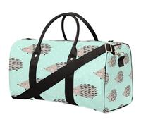 Borsone da viaggio carino con riccio, per donne, uomini, ragazze, ragazzi, con riccio, per fine settimana, pernottamento, 22,7 l, per sport, palestra, yoga, Colore, 22.7 L, Organizer per borse