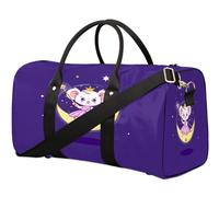 Borsone da viaggio carino con topolino e luna, per donne, uomini, ragazze, ragazzi, fine settimana, 22,7 l, borsa da cabina per sport, palestra, yoga, Colore, 22.7L, Organizer per borse