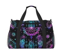 Borsone da viaggio colorato acchiappasogni galassia palestra borsa da weekend per uomini donne leggero bagaglio a mano per allenamento vacanza